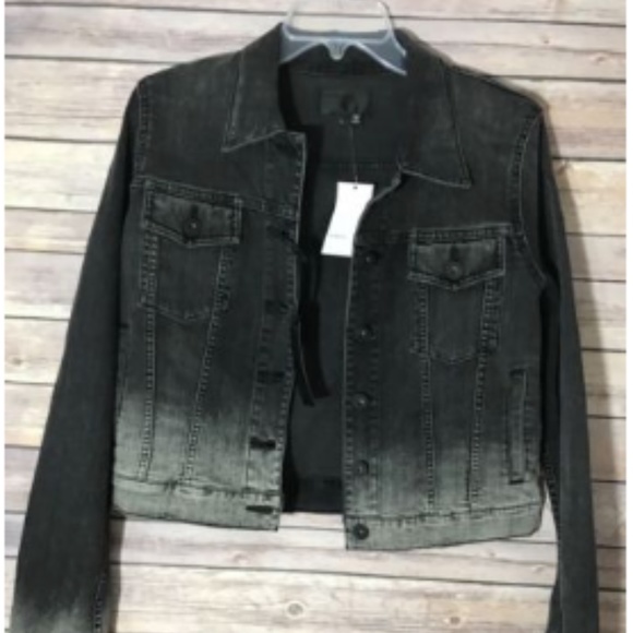 Vince Faded Denim Jacket Women size Large